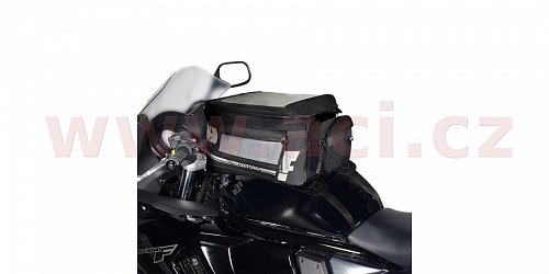 tankbag na motocykl F1 s popruhy, OXFORD - Anglie (černý, objem 18 l)
